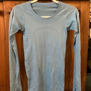 Baby Blue Long Sleeve Lululemon Top